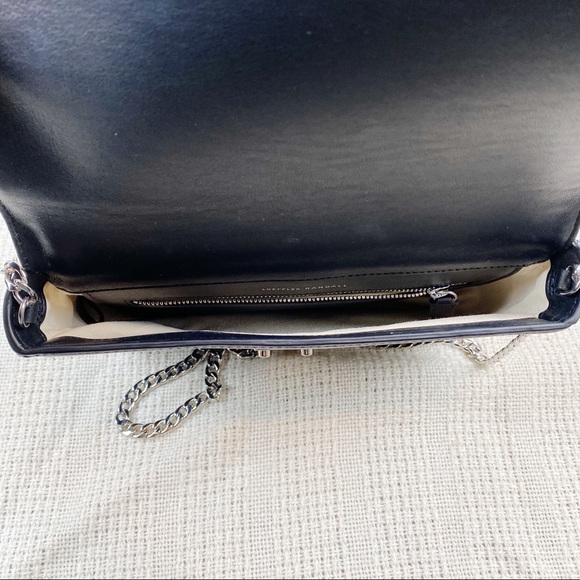 NWOT LOEFFLER RANDALL Striped Lock Crossbody Bag - Picture 5 of 6